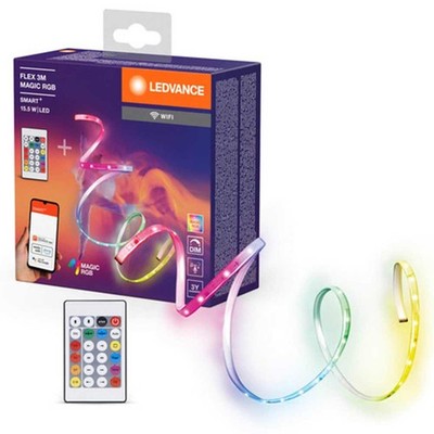 LED Smart+ Strip Streifen IP20 3m 15,5W Magic RGB Dimmbar Fernbedienung App WiFi