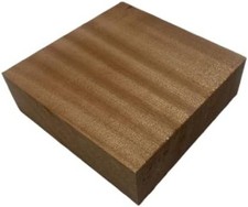Quilted Curly Sapele Wood Bowl Blanks 6 x 6 x 2 Kiln Dried Wood Blocks