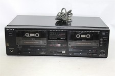Vintage Sony TC-W550 Dual Cassette Deck Player and Recorder Cosmetic Damage