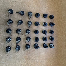 Lot of 15 keyed mortise lock cylinders and 15 thumbturns HVUD