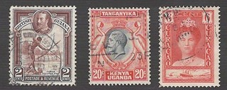 British /Neth Territory '30 Curacao Sc 95 "35 Guiana Sc 24 Kenya Sc 50 Used