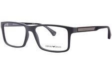 Emporio Armani EA3038 5126 Eyeglasses Frame Men's Matte Dark Grey Full Rim 56mm