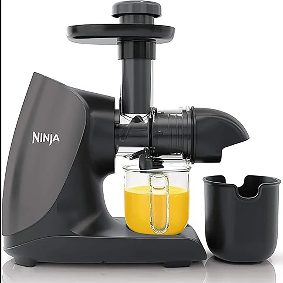 Ninja Ninja JC101 Cold Press Pro Compact Powerful Slow Juicer, Black - Refurbish