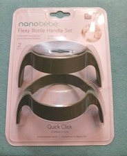 Nanobebe Flexy Bottle Handles Easy-Grip Ergonomic Handles Transitioning On Sippy