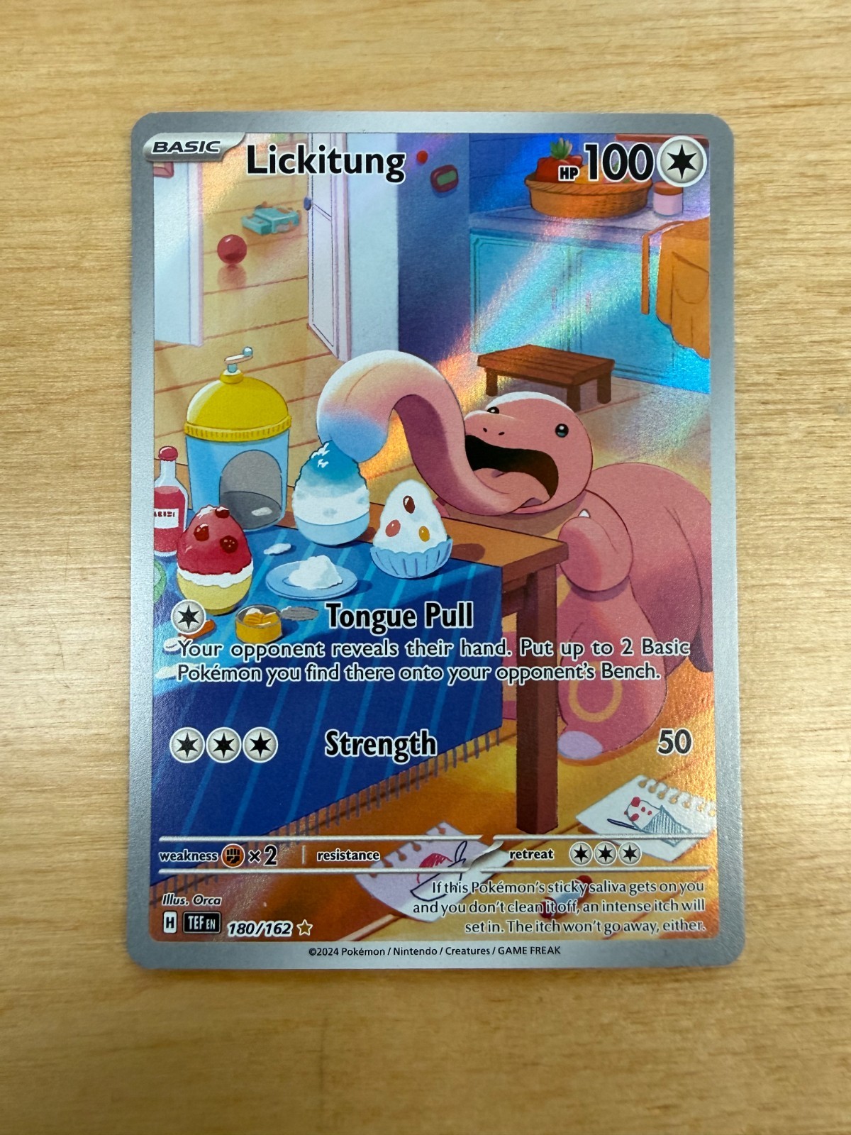 Pokemon SV05: Temporal Forces #180/162 Holo Lickitung