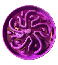 Outward Hound Slow Eating Bowl Big Dog Large Regular Purple Fun Feeding Healthy