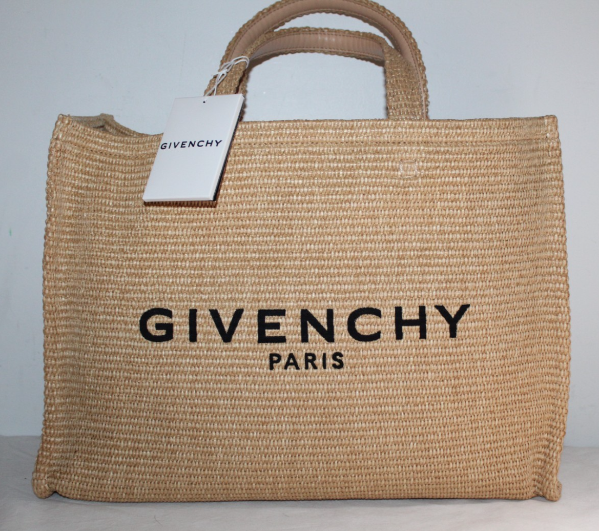 NWT Givenchy Raffia G Tote Natural | eBay