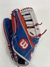 Wilson A2000 13" All Positions Fielding Baseball Glove LHT Blue/White LEFTY