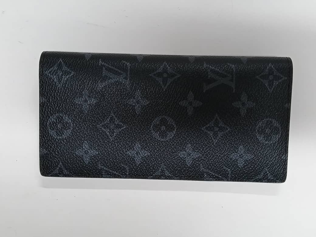 Louis Vuitton Monogram Eclipse Brazza Canvas Long… - image 9