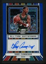2022-23 Terry Cummings 59/75 Auto Panini Contenders Optic Blue All Time