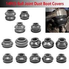 14Pcs Universal Rubber Ball Joint Rubber Dust Boot Cover Track Rod End Set Kit