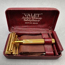 Vecchio set rasoio VALET Auto Strop Safety Razor