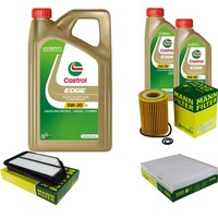 Inspektionspaket Castrol 7L 5W-30 FüR Honda Civic Viii Hatchback 2.2 Ctdi