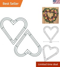 Durable 12-Inch Dark Green Metal Wreath Frames - Perfect for All Celebrations