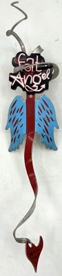 RARE MAGIC HAT FAT ANGEL BAR DRAFT BEER TAP HANDLE Metal Cover - 13'' Tall