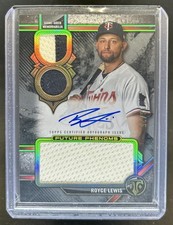 2024 Triple Threads Royce Lewis Future Phenoms Patch Auto Onyx #/25 Twins