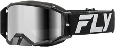 FLY RACING 37-51905 ZONE ELITE GOGGLE BLACK/SILVER W/ SILVER MIRROR/SMOKE LENS