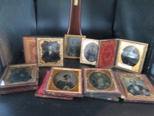 EIGHT 1/6 Plate AMBROTYPES = Some ID = #174