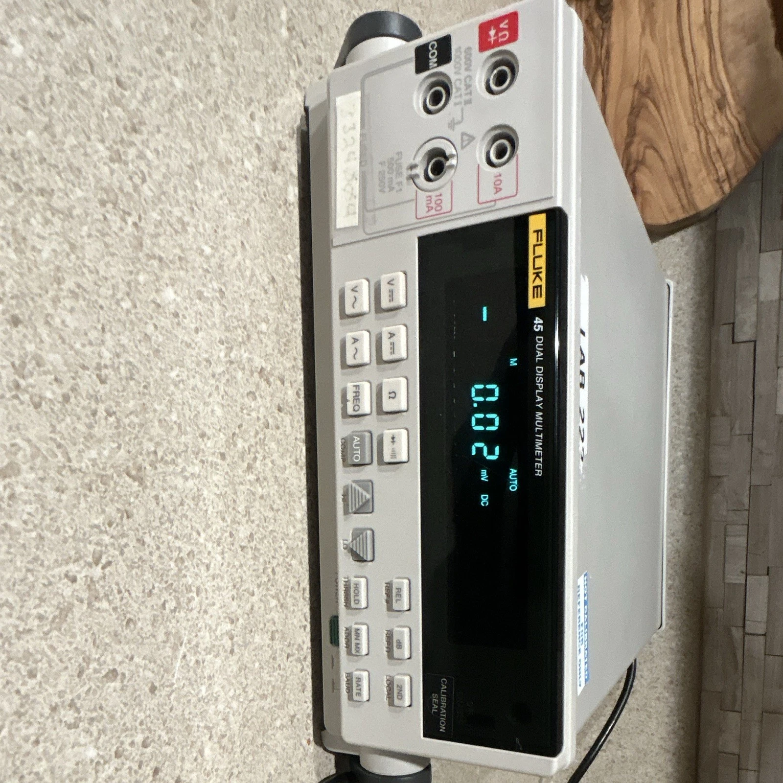 Fluke 45 Benchtop Dual Display DMM Auto-Ranging 10000 Count 1000V RS-232C image 2