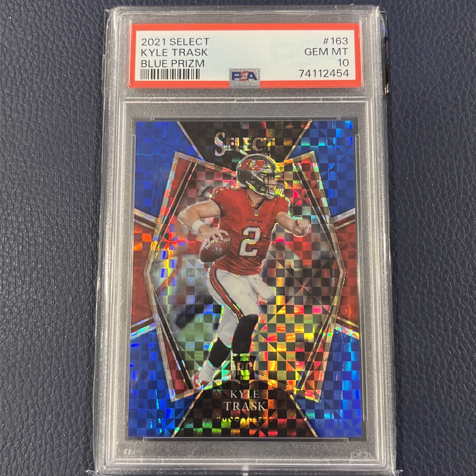 2021 Select #163 KYLE TRASK Blue Prizm Rookie Card (RC) /149 PSA 10 Gem