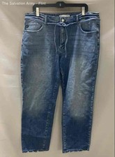 KanCan Womens Blue Medium Wash 5-Pocket Design Denim Wide-Leg Jeans Size 32
