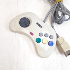 SEGA SATURN CONSOLE JAPAN WHITE Bundle with 2 Controllers & 6 Games HST-3220