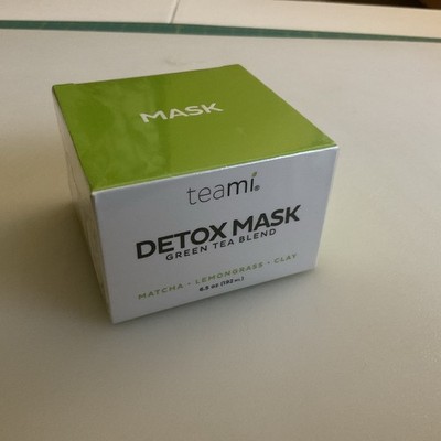 Teami Green Tea Blend Detox Mask - Matcha Lemon Grass & Clay 6.5 oz - New in Box