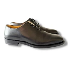 Ferragamo Fosco West Black Leather Lace-up Derby Loafer,  Men's 7 C Luxury Dress