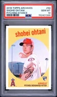 2018 Topps Archives Pitching Stance #50 Shohei Ohtani Rookie RC PSA 10