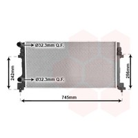 VAN Wezel WasserküHler MotorküHler GelöTet FüR VW Golf VII 5G1 1.2 TSI
