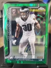 2025 Topps Chrome Football Green Lava Refractor Jihaad Campbell #RA-JC
