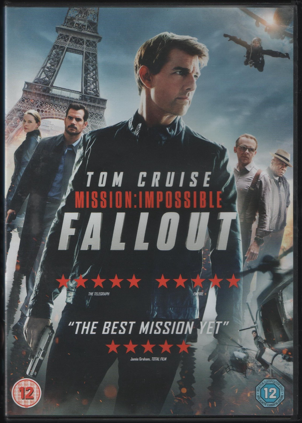 Mission: Impossible - Fallout (DVD 2018) Tom Cruise Henry Cavill Ving Rhames