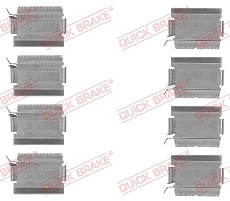 Quick Brake ZubehöRsatz, Scheibenbremsbelag Hinterachse U.A. FüR Chrysler-image