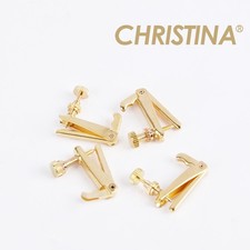 CHRISTINA Violin String Fine Tuners - 4 pcs Gold Adjusters for 3/4  4/4 Fiddle