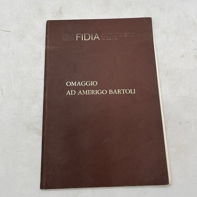 HOMMAGE AN AMERIGO BARTOLI November 1980 Einladung FIDIA KUNSTGALERIE