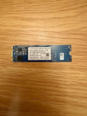Two! (x2) Intel MEMPEK1W016GA Optane Memory 16GB M.2 80mm PCIe 3.0, 20nm