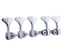 Bass Machine Head 3R 2L - 1:20 Ratio Open Gear Tuners Tuning Key Pegs Rep...
