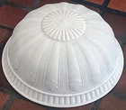 Vintage 1920s Art Nouveau 16" Big Milk Glass Gravity Bowl Chandelier Shade Part