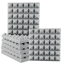 12- 96Pk Acoustic Foam Panel Wall Tiles Record Studio Noise Sound Proof 12x12x2"