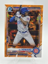 2021 Bowman Chrome Sapphire Edition Prospects Ed Howard #BCP-221 Orange /75
