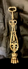 Antique Brass Door Stop. Tall and Elegant. Lion’s Paw. Impressive. 56 cm. (22”)
