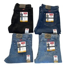 Wrangler Men's Five Star Premium Denim Relaxed Fit Straight Leg High Rise Jeans