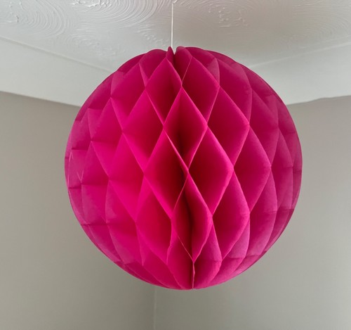 Honeycomb Paper Ball Colourful Wedding Party Hanging Decoration - 130 Variations - Picture 15 of 36