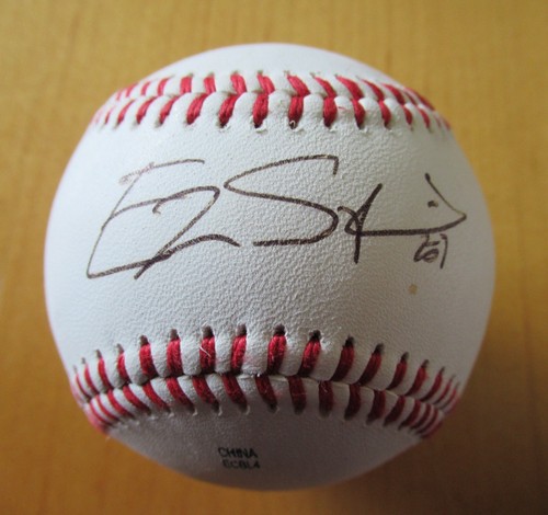 ERWIN SANTANA Autographed OML Rawlings Baseball with Ball Cube MINNESOTA TWINS