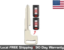 1x New Replacement Key Fob Remote Uncut Insert Blade For Select Mitsubishi