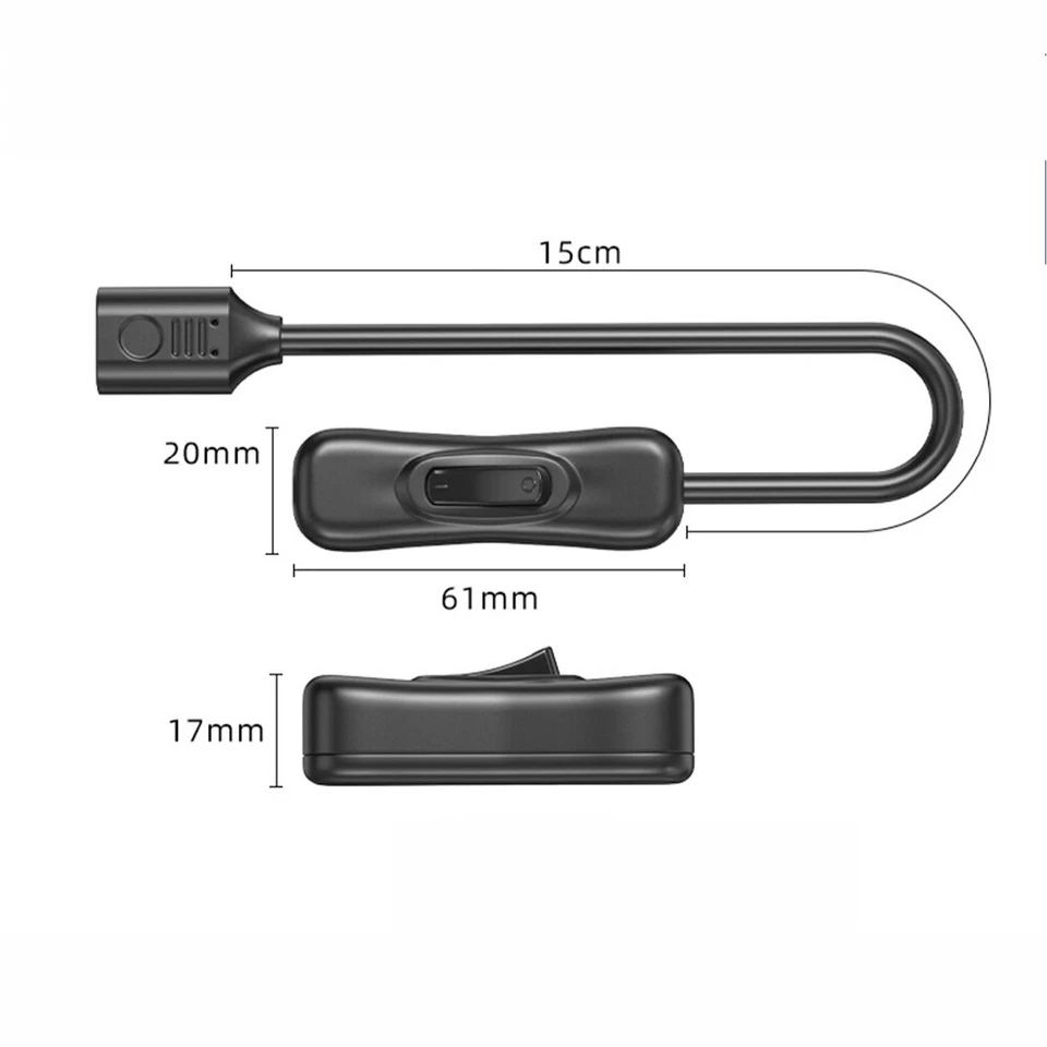 USB 2.0 Extension Cable Lead With Switch Male to Female Socket 15cm - 200cm - Image 3 of 4