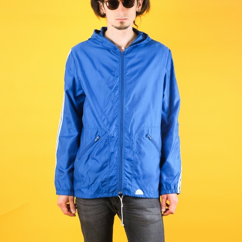 Vintage Lee Cooper blue striped windbreaker/ Sports jacket/ Unisex rain jacket - Picture 2 of 10