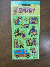 Vintage 1998 Scooby-Doo Halloween Stickers Scrapbooking - 2 Sheets Sealed