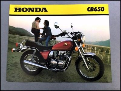 1980 Honda CB650 Bike Motorcycle 1-page Vintage Sales Brochure
