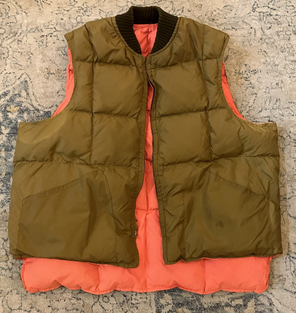 Hunter orange top down vest